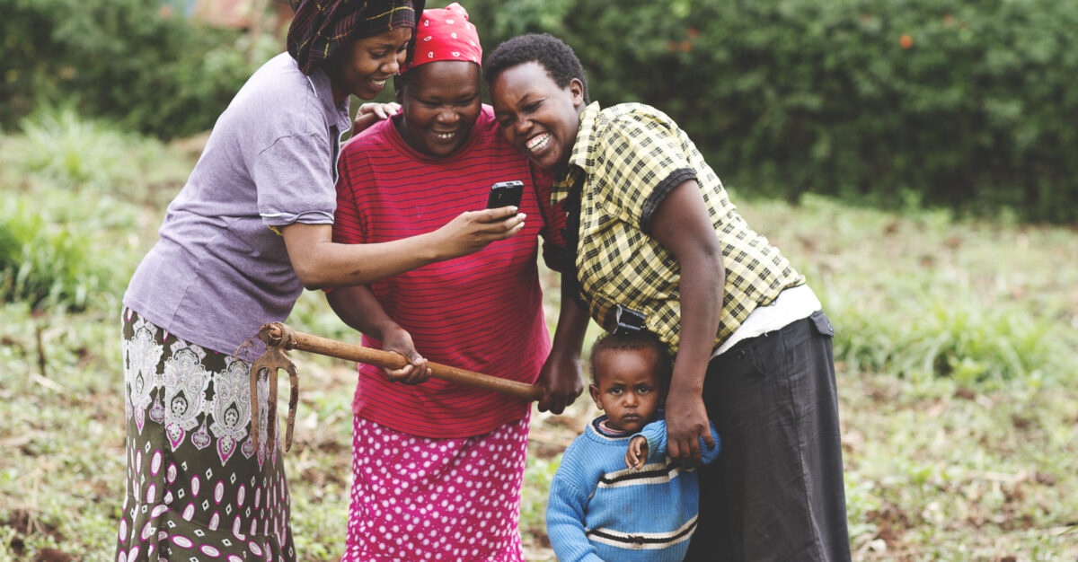 Farmers using A Mobile Phone Subscribers of the Digital Tontine can access loans through the app, with favorable terms and conditions.